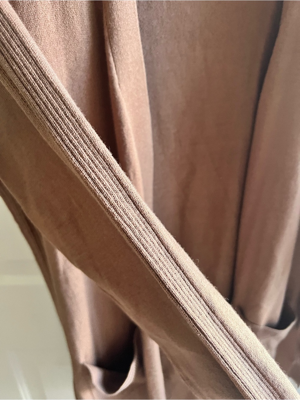 Matty M Open-Front Long Cardigan - Brown - Picture 3 of 6